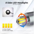 Yeni Lüminesans CSP çip LED araba farları